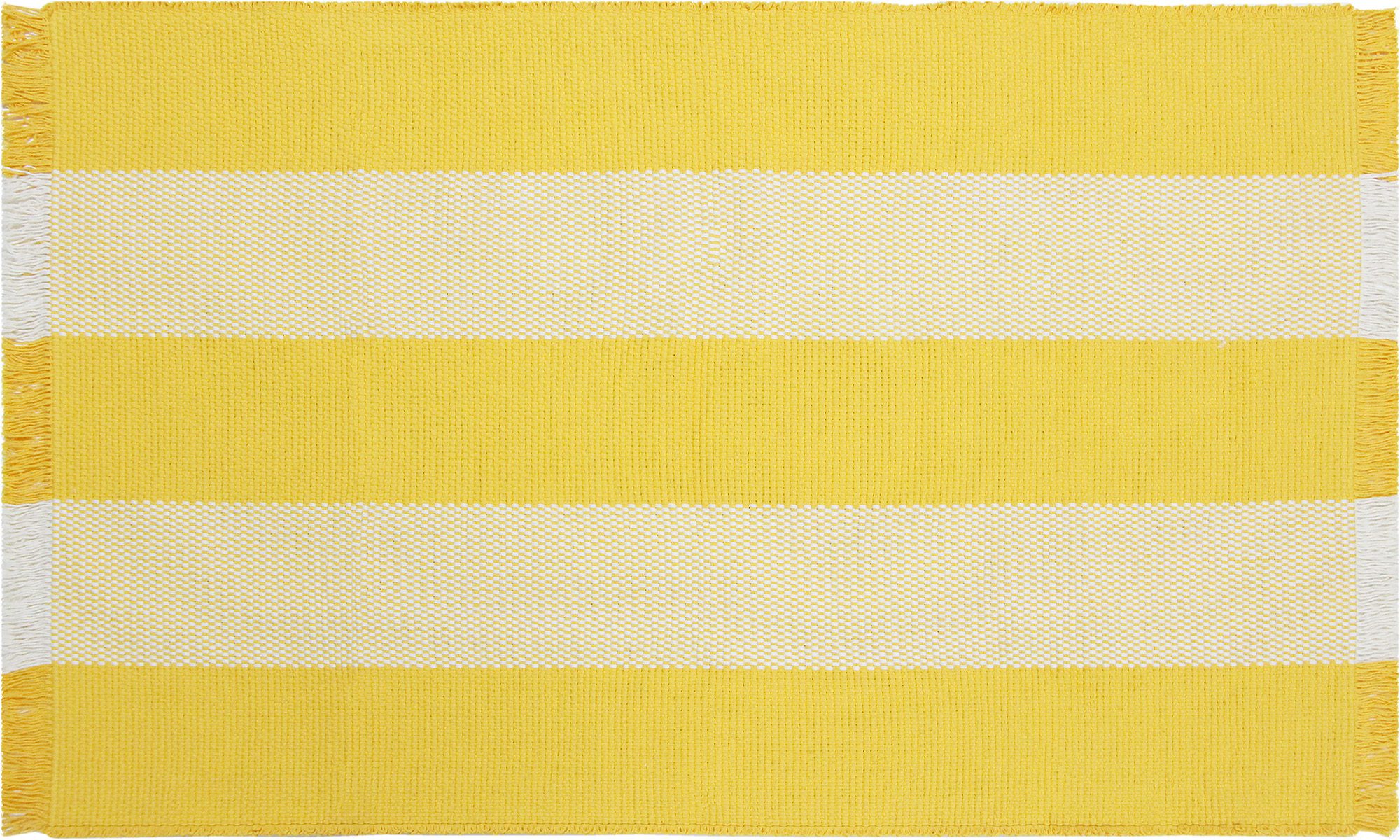 cotton carpet Mira yellow