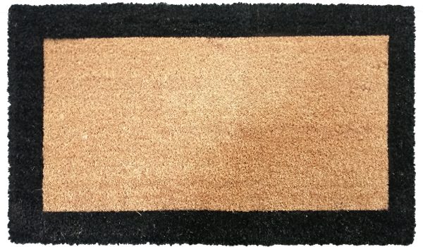 Bordo Rectangular black doormat