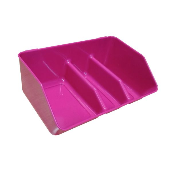 suporte de esponja rosa plastico
