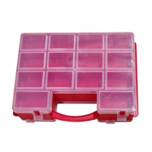 caixa plastico multiusos vermelha