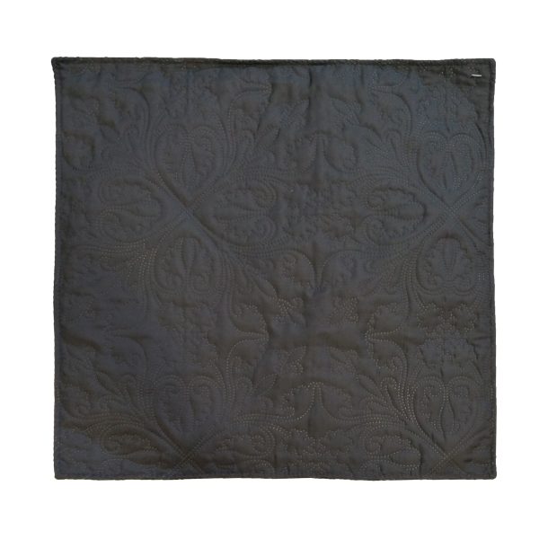 capa almofada floral - cinza escuro - 63123E