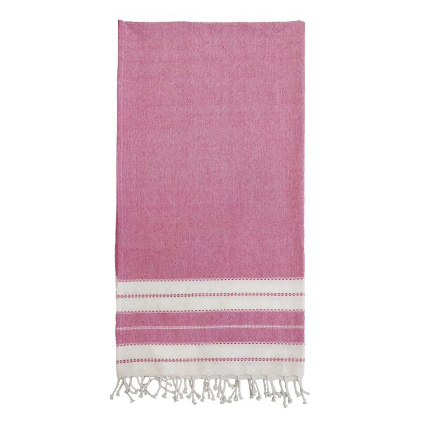 toalha de praia pontilhado rosa